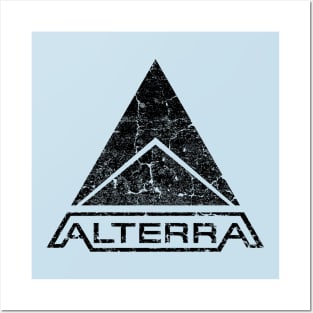 ALTERRA subnautica black logo Posters and Art